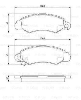 Гальмівні колодки дискові BOSCH 0 986 424 804