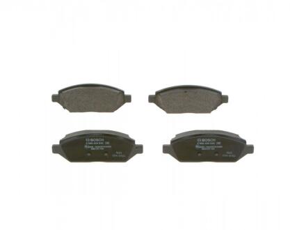Комплект гальмівних колодок передн, OPEL KARL 1.0/1.0LPG 01.15-03.19 BOSCH 0986424842