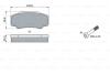 CITROEN гальм. колод. задн. JUMPER 1.9-2.5D,TD 02- BOSCH 0 986 424 876 (фото 1)
