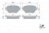 Комплект гальмівних колодок, дискове гальмо BOSCH 0 986 424 878 (фото 1)