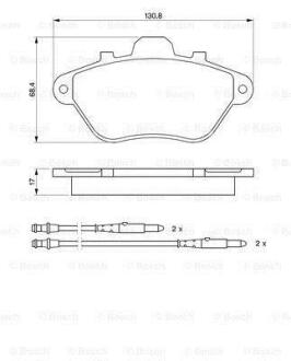 Гальмівні колодки дискові BOSCH 0 986 460 950