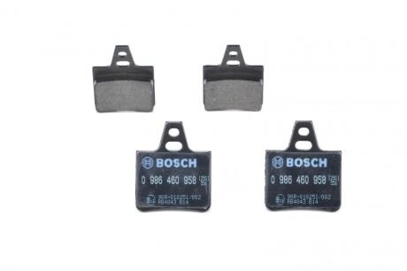 CITROEN гальмівні колодки задні Xantia,XM 89- BOSCH 0 986 460 958