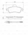 Тормозные колодки задн. (с датч.) FORD Mondeo -00, Cougar 98- BOSCH 0 986 460 991 (фото 1)
