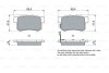 Гальмівні колодки дискові HONDA NSX 3.0i, Legend 3.2i,Accord,Civic/ROVER 600 -01 BOSCH 0 986 461 006 (фото 7)