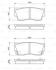 Гальмівні колодки перед. SUZUKI Vitara 1,6 88- BOSCH 0 986 461 750 (фото 8)