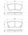 Гальмівні колодки перед. SUZUKI Vitara 1,6 88- BOSCH 0 986 461 750 (фото 8)