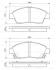 Гальмівні колодки дискові перед. Honda Civic 1.6i 87-94/ 1.4-1.6i 94- /Rover 400 -95 BOSCH 0 986 461 759 (фото 7)