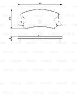A_Колодки гальмівні дискові ALFA ROMEO 164/FIAT Croma90 -98 BOSCH 0 986 461 770