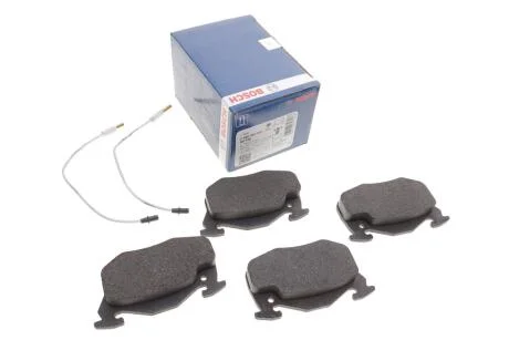 Комплект гальмівних колодок передн, CITROEN SAXO PEUGEOT 106 I, 106 I/HATCHBACK, 106 II, 106 II/HATCHBACK, 205 I, 205 II, 205/HATCHBACK, 305 II, 305/KOMBI, 309 I, 309 II 1.0-Electric 05.77-07.04 BOSCH 0 986 469 860