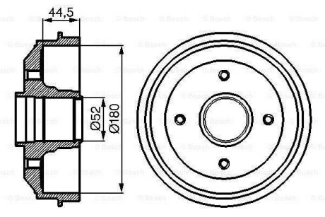 Барабан гальмівний BOSCH 0 986 477 070