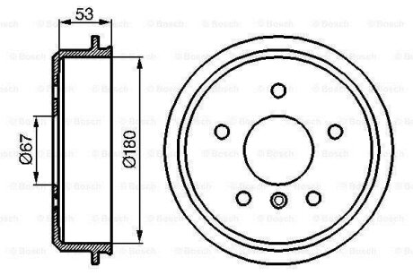 Гальмівний барабан BOSCH 0 986 477 096