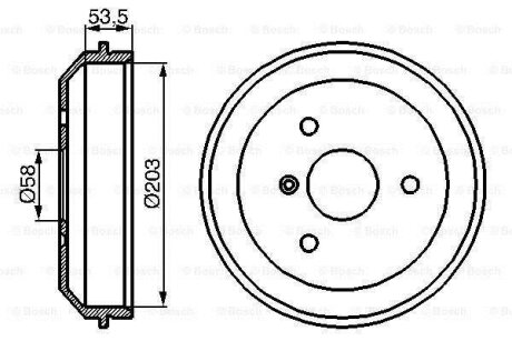 Гальмівний барабан BOSCH 0 986 477 103