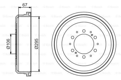 Гальмівний барабан BOSCH 0 986 477 167