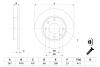 Тормозной диск передний CITROEN,PEUGEOT 106,205,206,306,309,405,C 15,Saxo,Visa,ZX BOSCH 0 986 478 046 (фото 5)