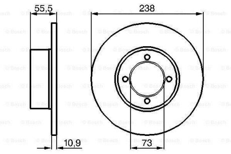 Диск гальмівний BOSCH 0 986 478 079