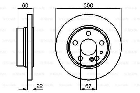 Диск гальмівний MB W140 W220 R BOSCH 0 986 478 566