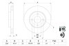 Диск гальмівний FORD/MAZDA Fiesta IV / V/Focus I/Fusion (02)/2 (DY) \&#039;\&#039;F BOSCH 0 986 478 892 (фото 5)