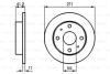 Диск гальм. передн. DAIHATSU CUORE BOSCH 0 986 479 119 (фото 1)
