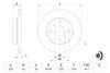 Диск гальмівний TOYOTA Yaris P1 \&#039;\&#039;F \&#039;\&#039;99-05 BOSCH 0 986 479 244 (фото 5)