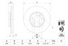 Гальмівний диск передн. FORD Mondeo 07- S-Max 06- Kuga 08- Galaxy 06- BOSCH 0 986 479 261 (фото 5)
