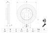Диск галмівний OPEL/SAAB Insignia/9-5 &quot;F &quot;08&gt;&gt; BOSCH 0 986 479 543 (фото 5)