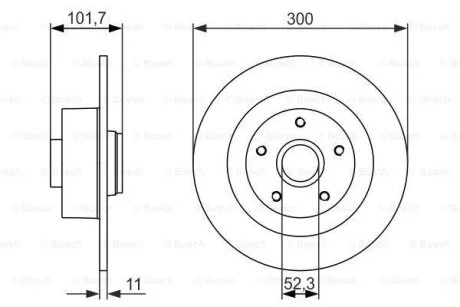 ЩИТ КОЛОДОК.+OYSKO(ZEST. 1 ШТ) RENAULT ВЫ BOSCH 0 986 479 573