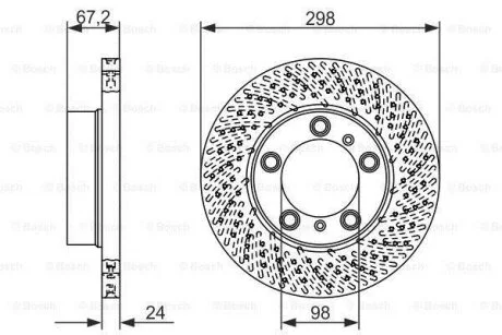 ЩИТ КОЛОДОК. PORSCHE BOXSTER PP 04-09 BOSCH 0 986 479 675