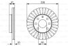 Тормозной диск передний OPEL Ascona, Astra, Kadett E, Vectra A,DAEWOO Lanos, Nexia BOSCH 0 986 479 840 (фото 1)