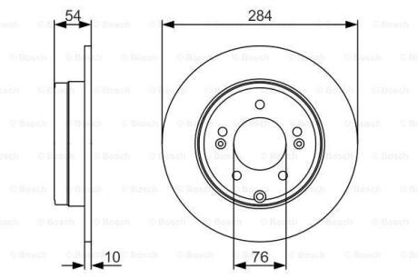 Диск гальмівний BOSCH 0 986 479 A45