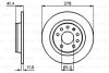 ЩИТ КОЛОДОК. OPEL VECTRA C 02-08 ТЫ BOSCH 0 986 479 B74 (фото 6)