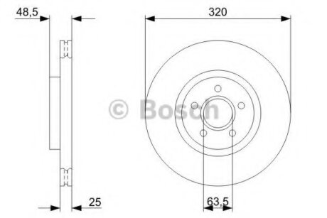 ЩИТ КОЛОДОК. VOLVO S40 II 04-12 BOSCH 0 986 479 C75