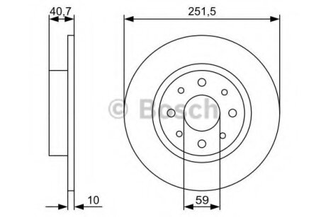 ЩИТ КОЛОДОК. ALFA ROMEO MITO 08 - ТЫ BOSCH 0 986 479 C83