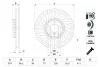 Диск тормозной BMW 7(F01) 09- перед.лев.вент.D 374мм. BOSCH 0 986 479 E30 (фото 5)