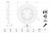 Диск гальмівний HYUNDAI/KIA Santa Fe/Sorento \'\'F \'\'09>> BOSCH 0 986 479 F19 (фото 1)