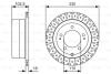 Диск гальмівний TOYOTA Land Cruiser J6/J7/J10 \'\'R \'\'98-07 PR2 BOSCH 0 986 479 U32 (фото 1)