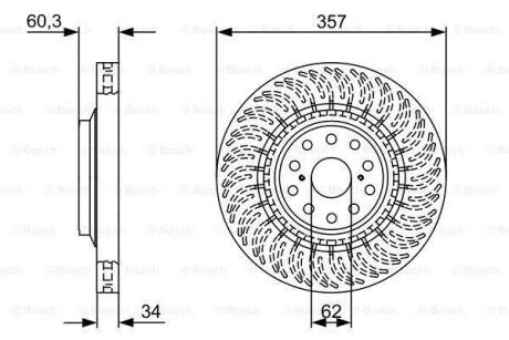 Диск гальмівний BOSCH 0986479V64