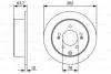 Диск гальмівний HYUNDAI/KIA K3/Soul/Yue Dong/i30/Elantra \'\'R \'\'1,6-2,0 \'\'08>> BOSCH 0986479W12 (фото 1)