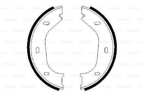 BMW щоки гальмівні ручного гальма BMW 3/5/6/7 серія BOSCH 0 986 487 202