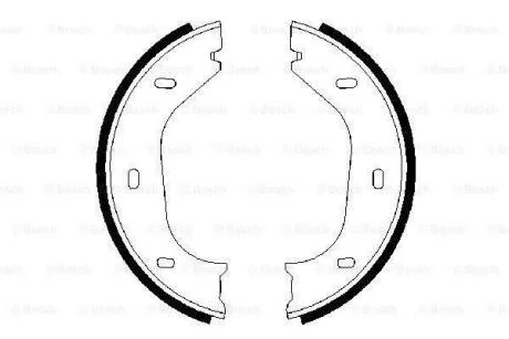 Колодки тормозные барабанные BOSCH 0 986 487 202