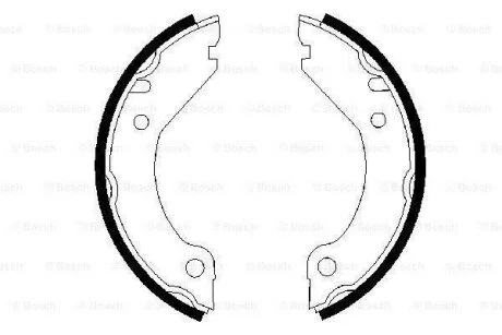 Комплект тормозных колодок, стояночная тормозная система BOSCH 0 986 487 215