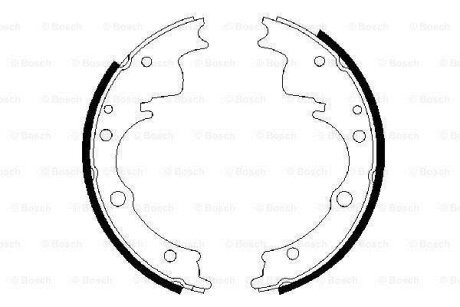 Тормозные колодки барабанные BOSCH 0 986 487 287