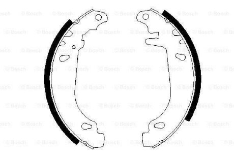 " PEUGEOT Щеки тормозные 306 93-" BOSCH 0 986 487 346