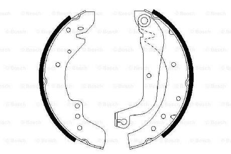Комплект гальмівних колодок BOSCH 0 986 487 547