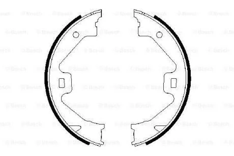 Гальмівні колодки барабанні BOSCH 0 986 487 650