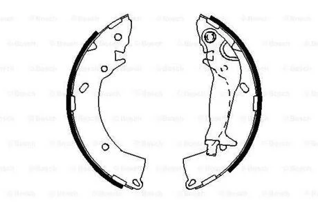 Гальмівні колодки барабані BOSCH 0 986 487 697