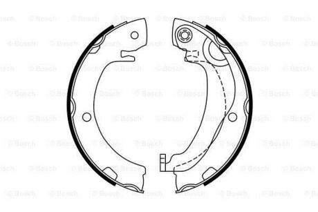 TOYOTA щоки гальм. задні Corolla Verso 04- BOSCH 0 986 487 763