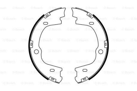 HYUNDAI щоки гальмівні задн. i55 3,0CRDi -11 BOSCH 0 986 487 778