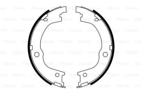 Комплект тормозных колодок, стояночная тормозная система BOSCH 0 986 487 780
