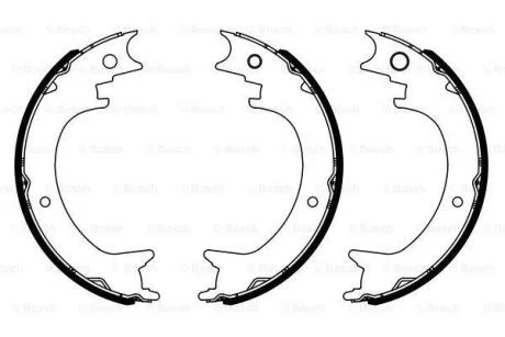 SUBARU К-т колодок стоянкового гальма Tribeca 3,0-3,6 05-. BOSCH 0 986 487 945