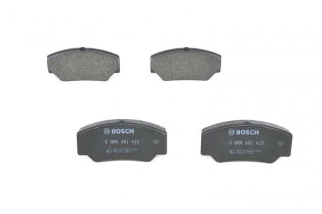 Гальмівні колодки, дискові BOSCH 0 986 491 410